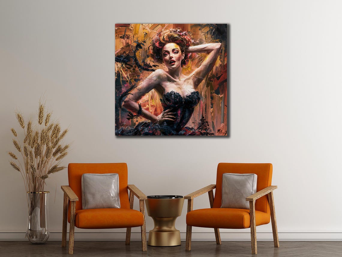 Woman Prints Vintage Girl Painting Art Wall Hanging House Gift Ideas Bedroom Wall Decor Girl Wall Art Beautiful Woman Poster - Image 2