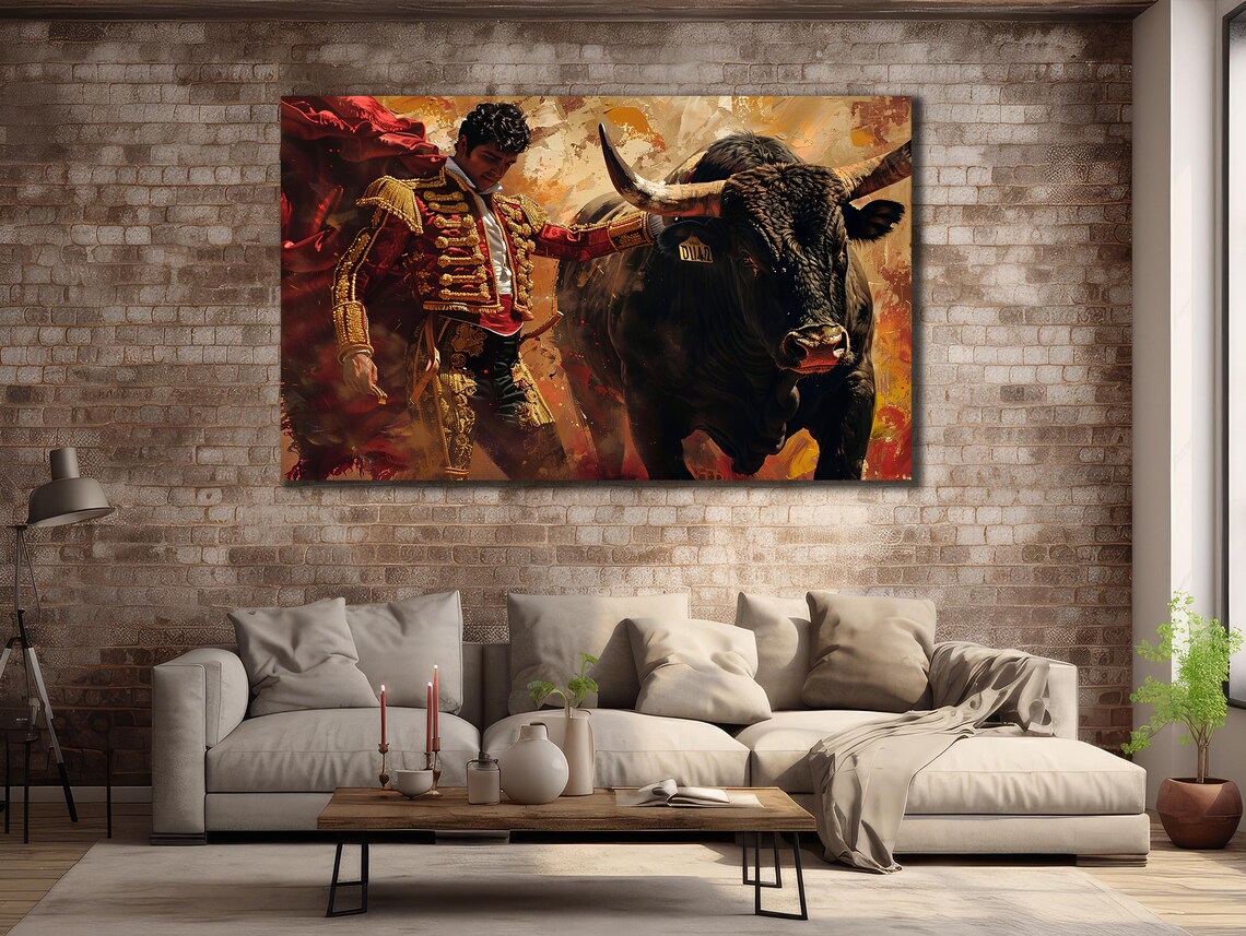 Spanish Matador Bullfighter Wall Art Poster Print