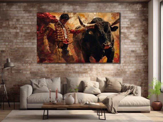 Spanish Matador Bullfighter Wall Art Poster Print
