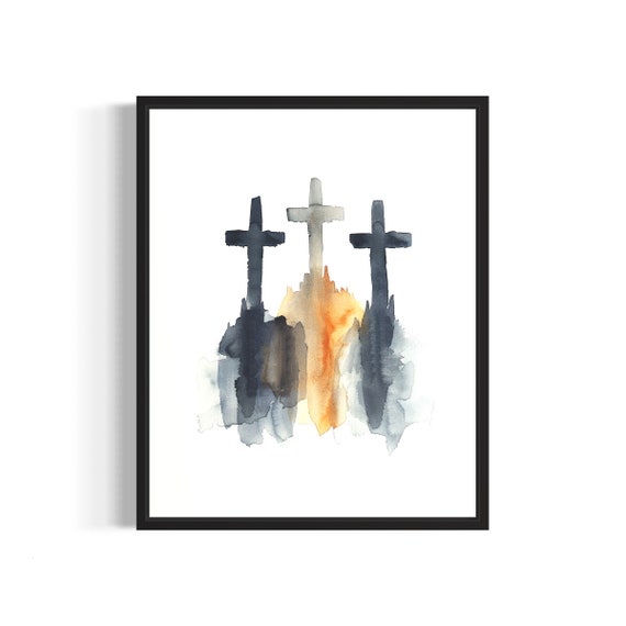 Holy Trinity Poster Art Print Religious Christian Bible Painting Wall Decor