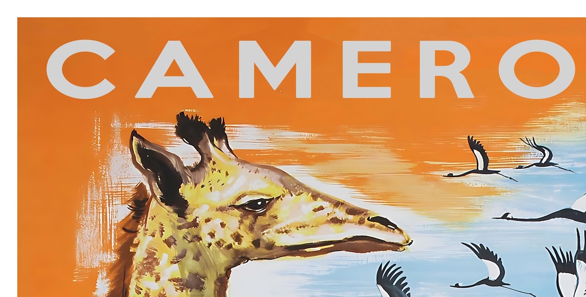 Cameroon Travel Poster Africa Print African Art Decor Xr4699 - Image 2
