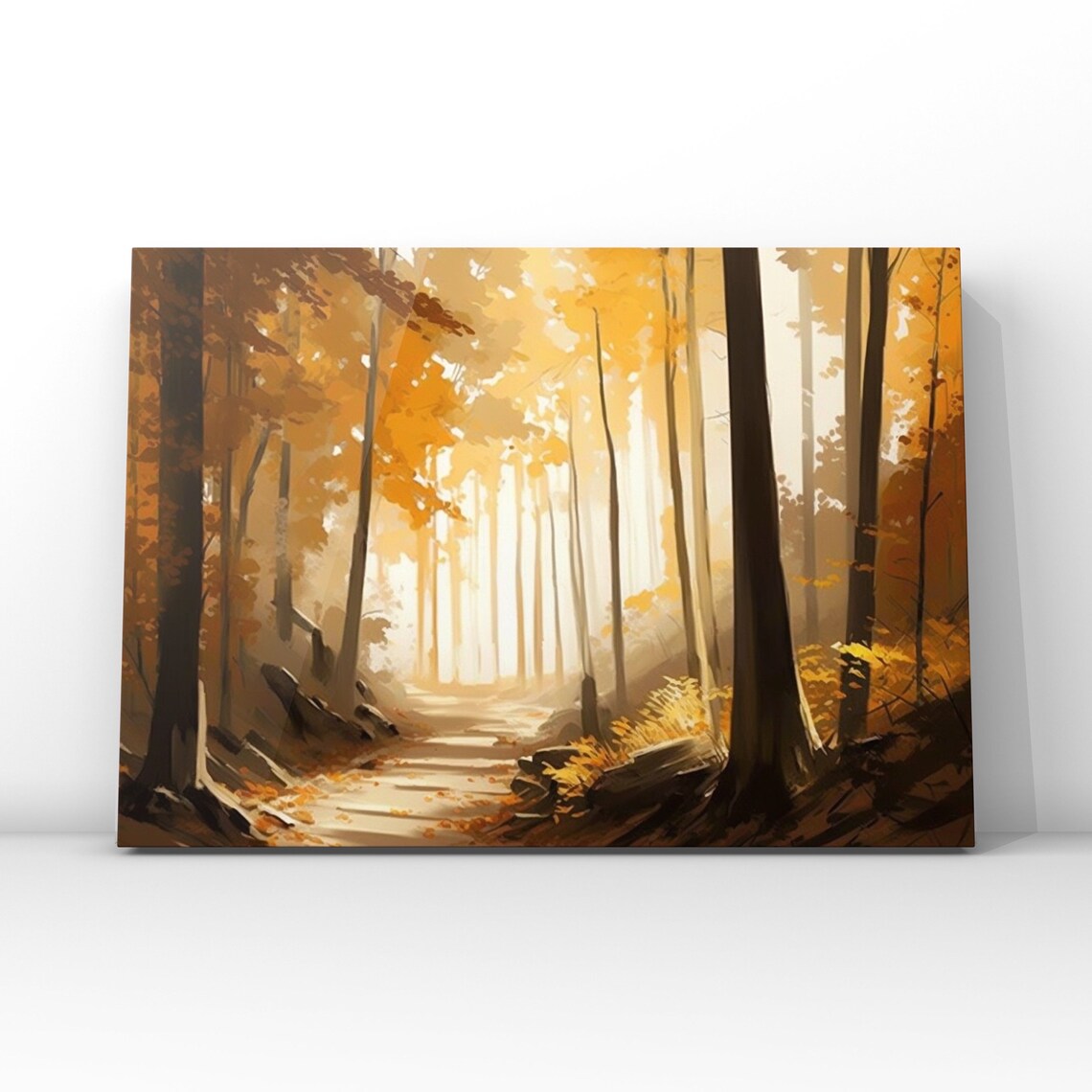 Forest Flat Design Fall Art Print