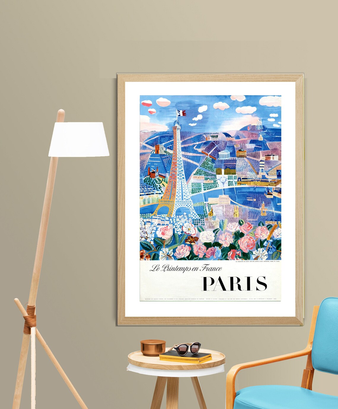 Le Printemps En Paris France Vintage Travel Poster - Image 3