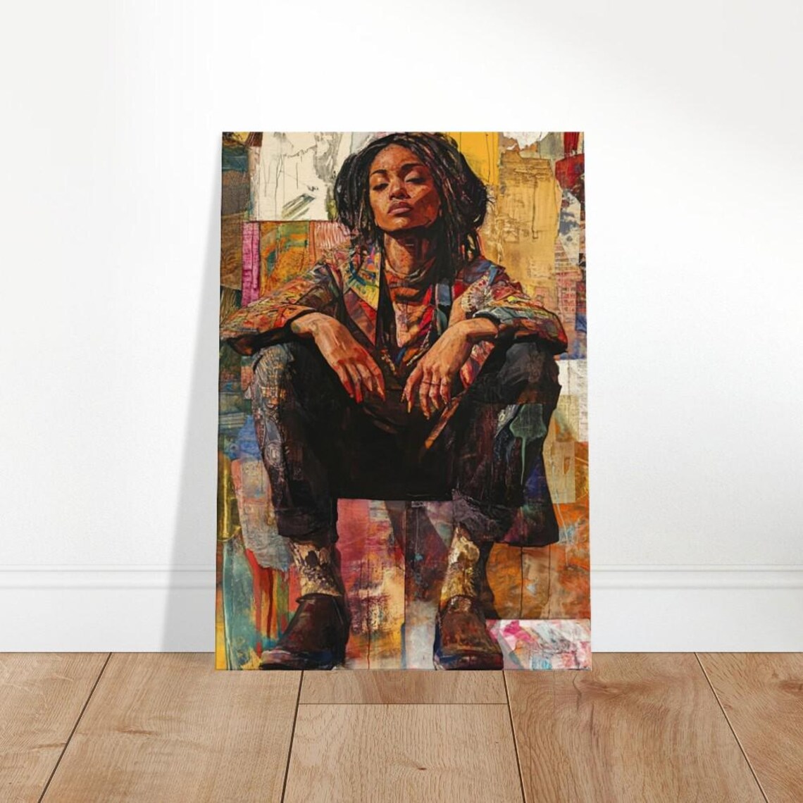 Abstract Rebelle Canvas Art Vibrant Modern Wall Decor The Contemporary Collection