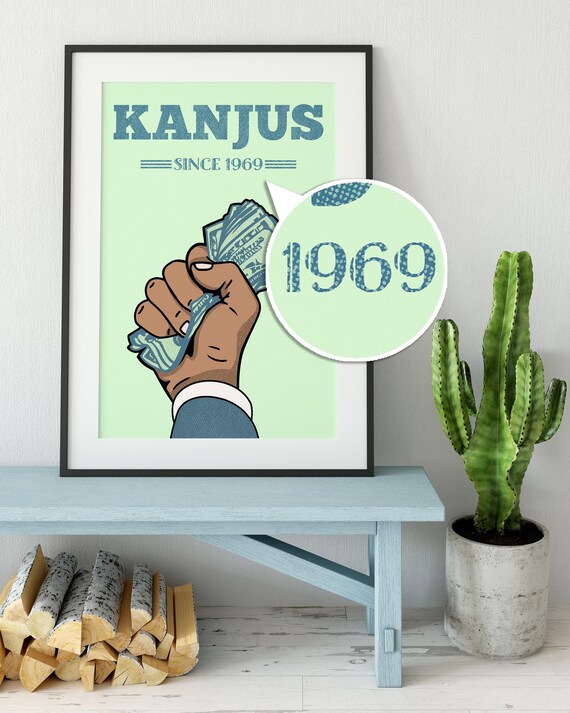 Kanjus Personalised Indian Desi Poster Print