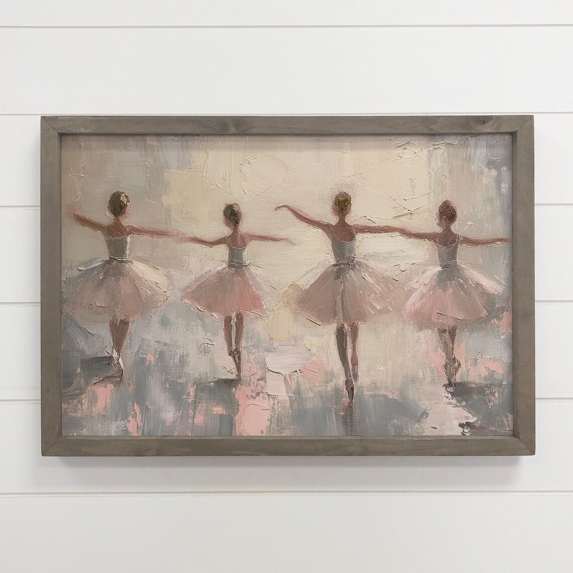 Ballet Wall Art, Four Ballerinas Dancing Print