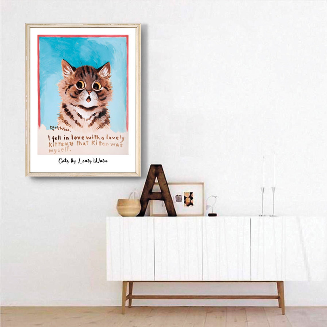 Louis Wain Lovely Kitten Funny Cat Quote Animals Humor Poster - Image 3