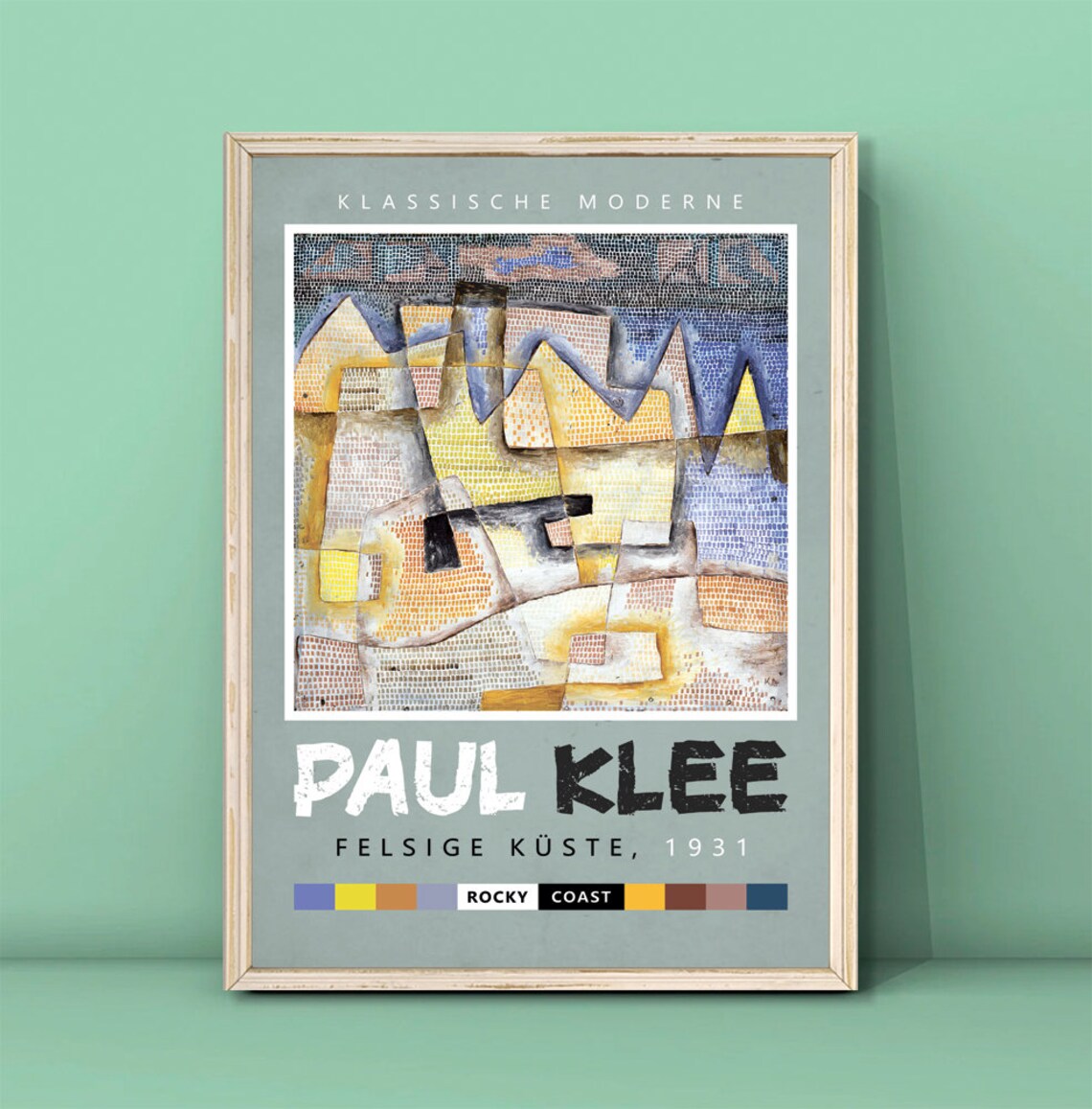 Paul Klee Rocky Coast 1931 Klassische Moderne Abstract Art Poster