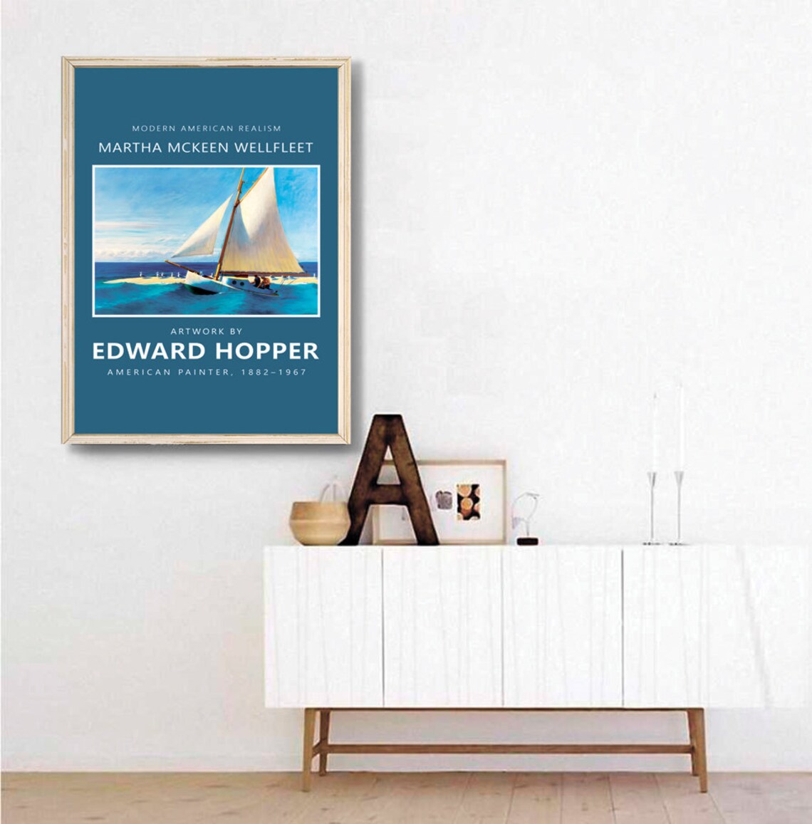 Edward Hopper Martha McKeen Wellfleet Sailing Realism Art Poster - Image 3