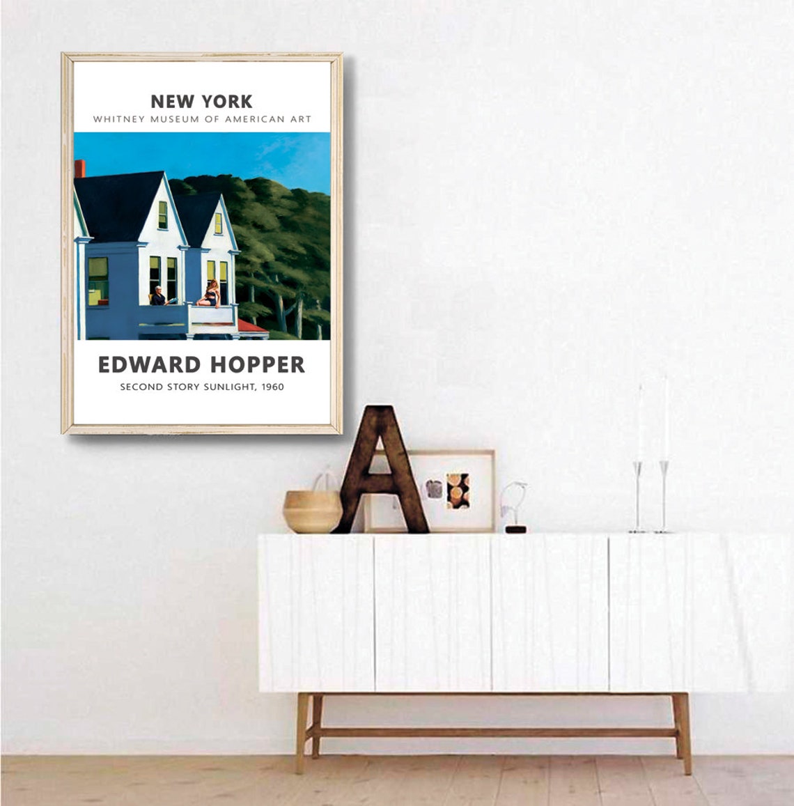 Edward Hopper Second Story Sunlight 1960 Whitney Museum Art Poster - Image 3