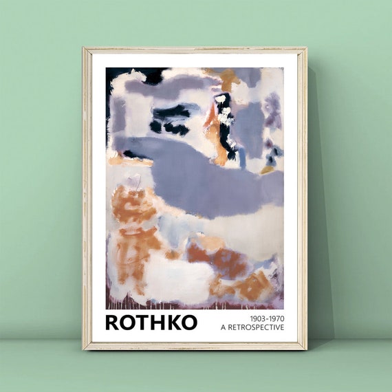 Mark Rothko No14b Print Art Exhibition Poster Mark Rothko Art Poster Rothko Reproduction Poster Minimalism Print