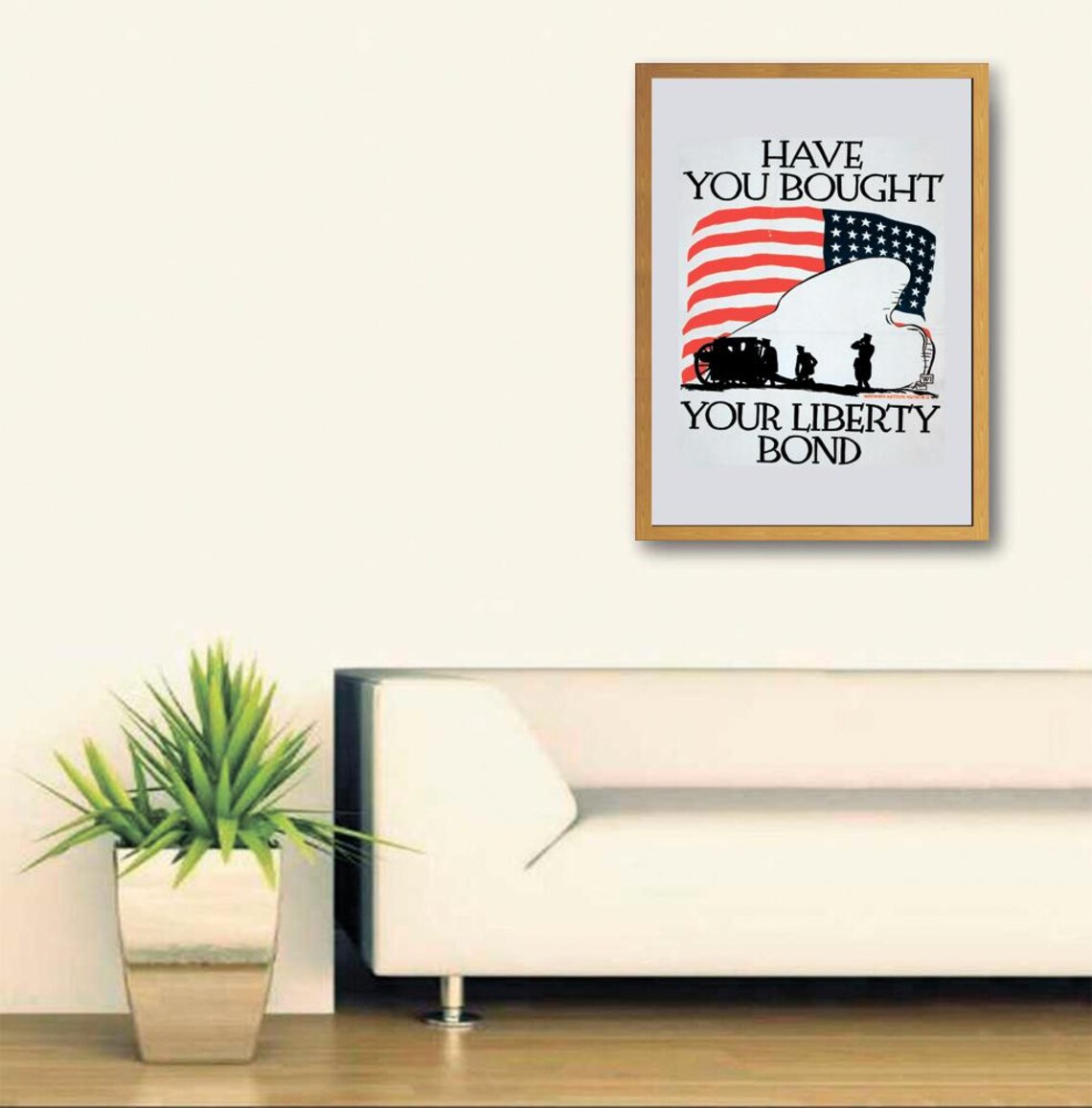 Have You Bought Your Liberty Bond WWI American Flag Propaganda Poster - Image 3