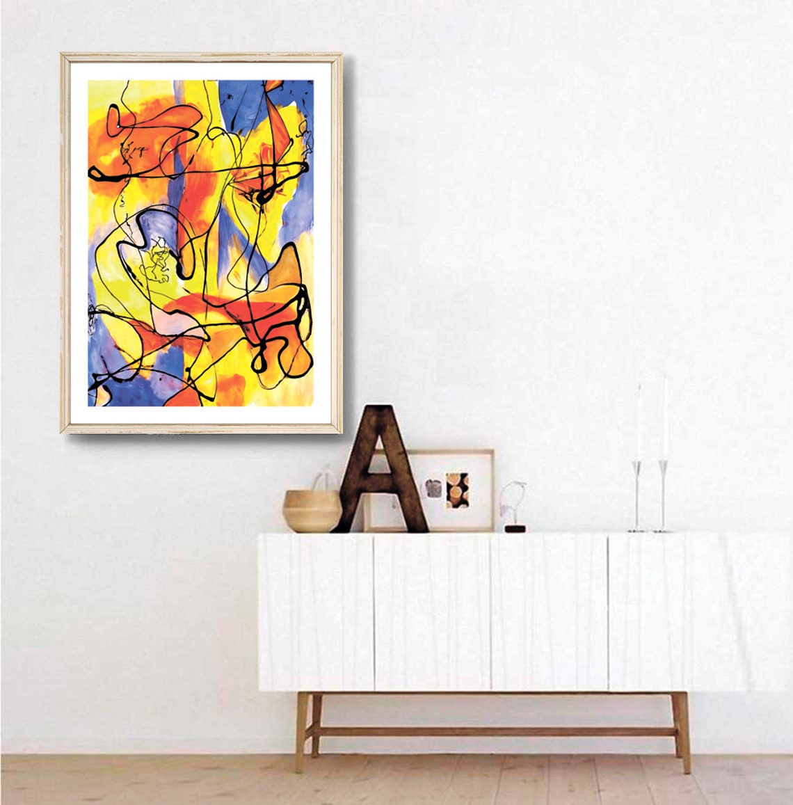 Jackson Pollock Colorful Abstract Drip Expressionist Art Poster - Image 3