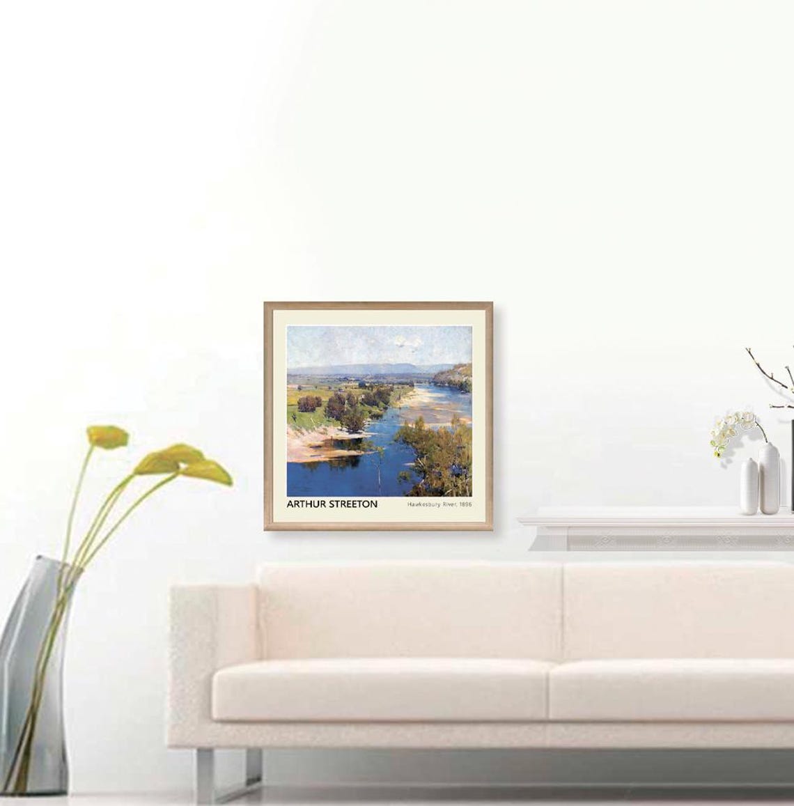 Arthur Streeton Hawkesbury River Print Streeton Painting Hawkesbury River Painting The Purple Noons Transparent Might Download - Image 3