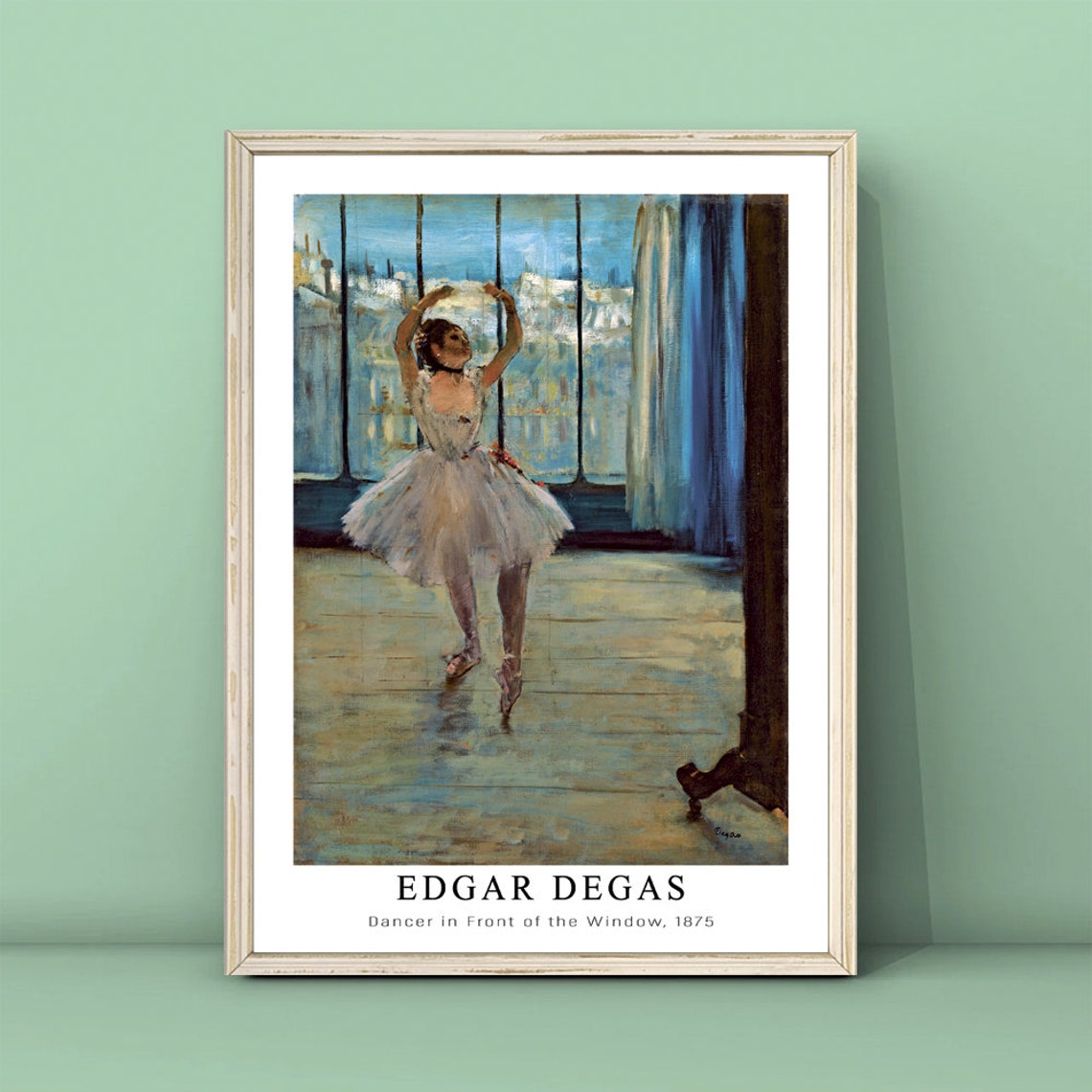 Edgar Degas Dancer in Front of the Window 1875 Ballet Poster