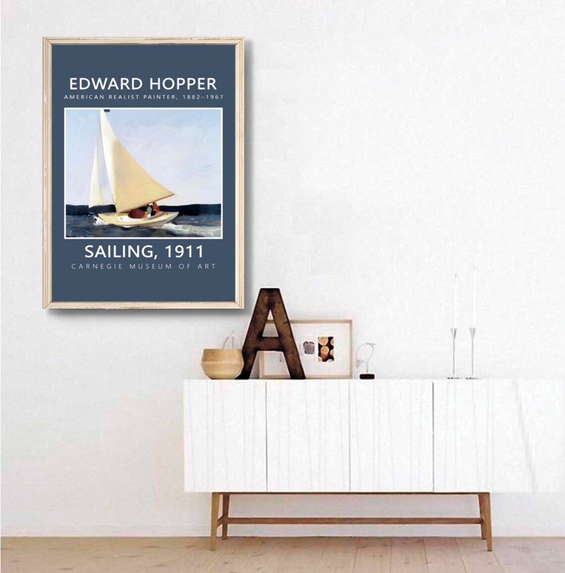 Edward Hopper Sailing 1911 Travel Poster - Image 3