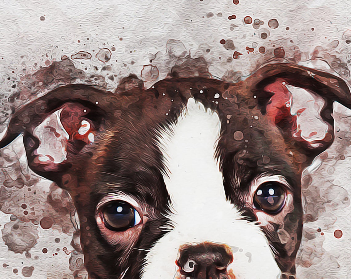 Basset Hound Close Up Watercolor Portrait Dog Wall Art Print - Image 4