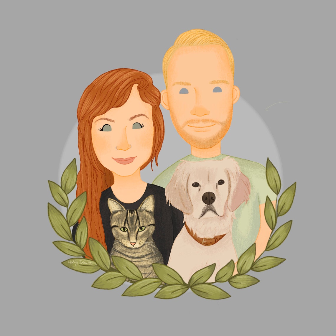 Cute Family Portrait Custom Portrait For Families Family Illustration Cute Family Drawing Gift For Families Mothers Day Custom Gift