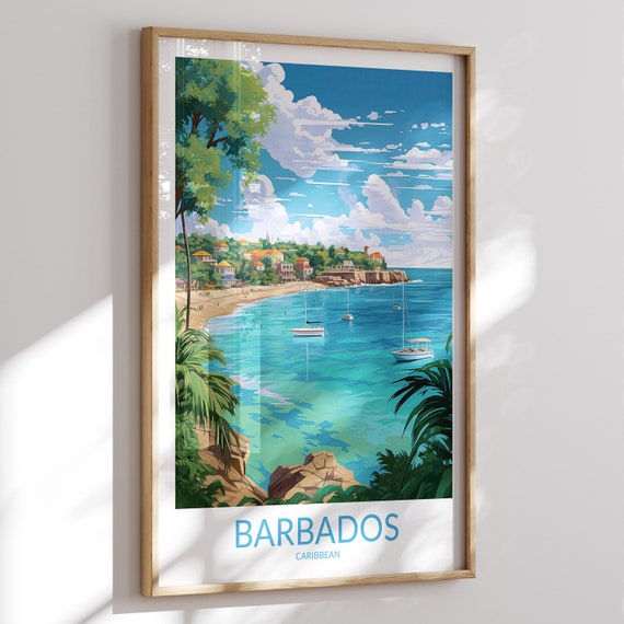 Barbados Print No 7 Barbados Poster Barbados Wall Art Barbados Art Print Barbados Artwork Caribbean Traveler Gift Home Decor