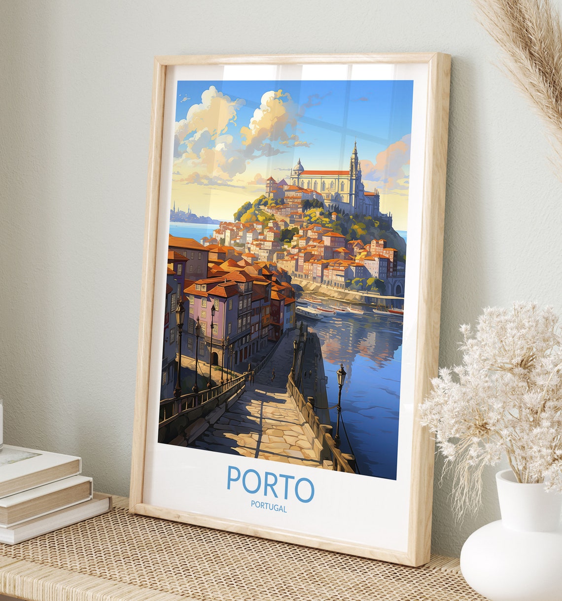 Porto Travel Print No 3 Porto Poster Porto Wall Art Porto Art Print Porto Artwork Porto Traveler Gift Portugal