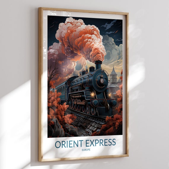 Orient Express Print No 2 Orient Express Poster Orient Express Wall Art Orient Express Art Print Orient Express Artwork Travel Gift