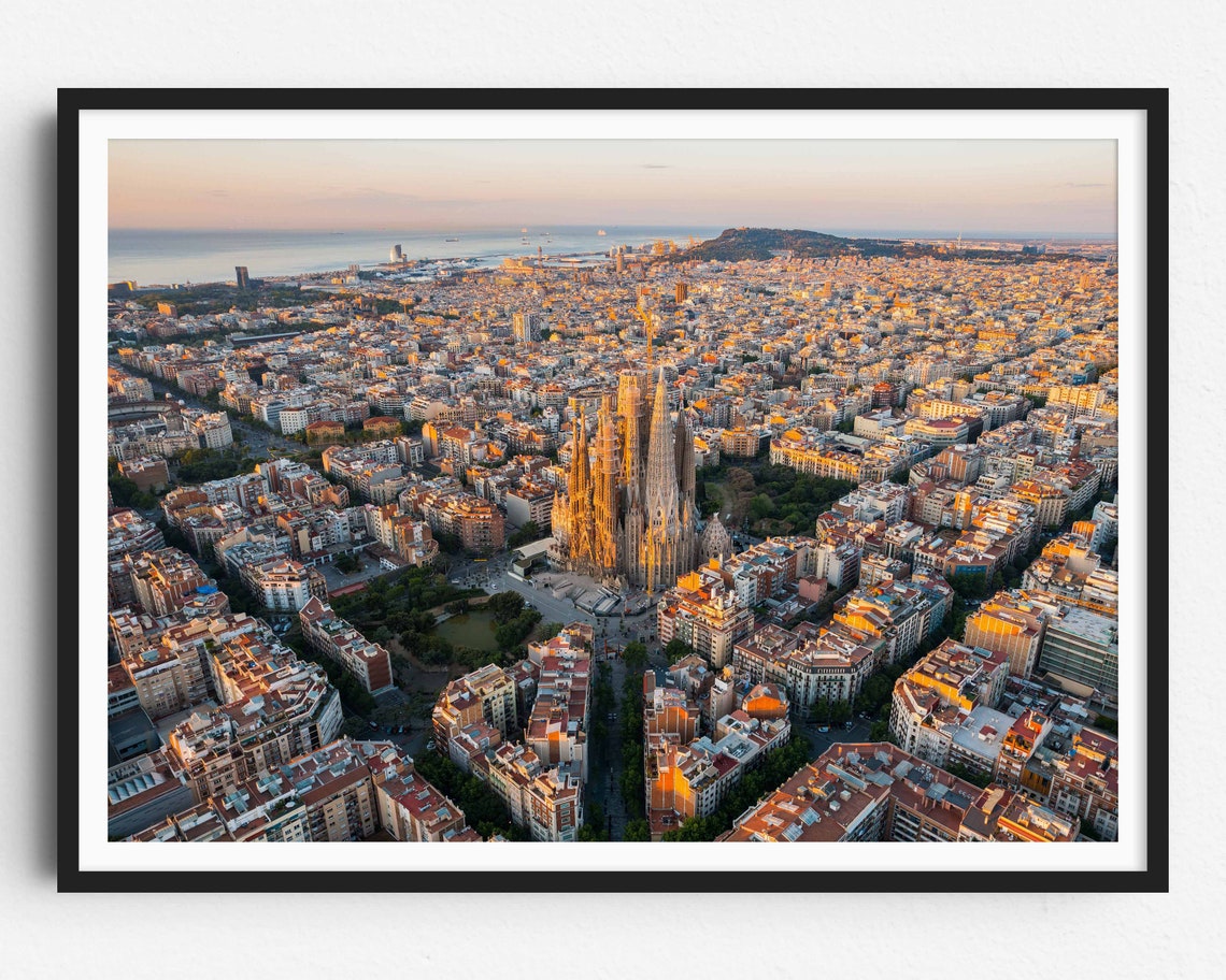 Sagrada Familia Print Sagrada Familia Art Barcelona Print Barcelona Wall Art Gaudi Wall Art Gaudi Print Spain Print Catalonia Print