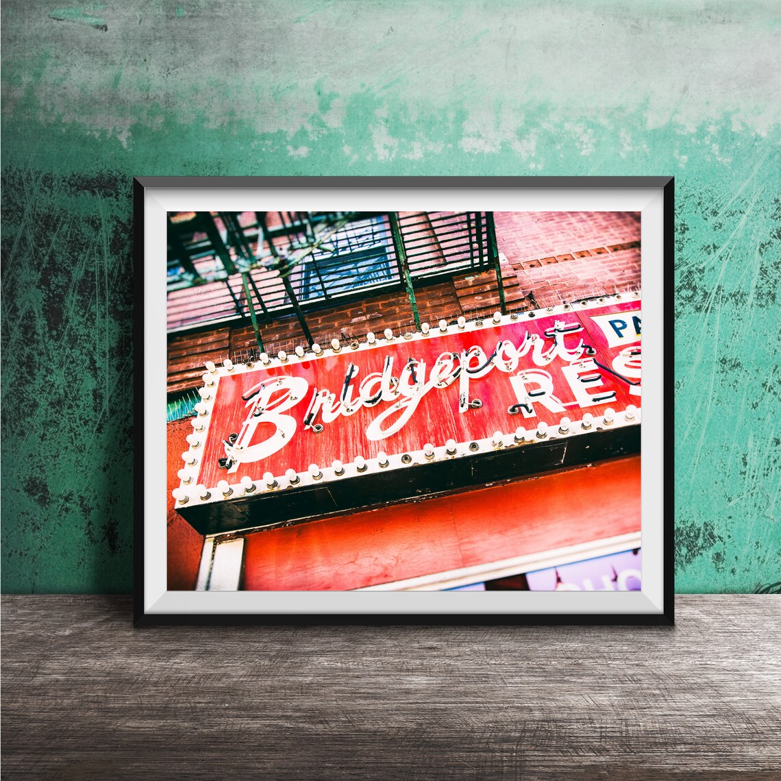 Bridgeport Chicago Diner Sign, Chicago Wall Art Print
