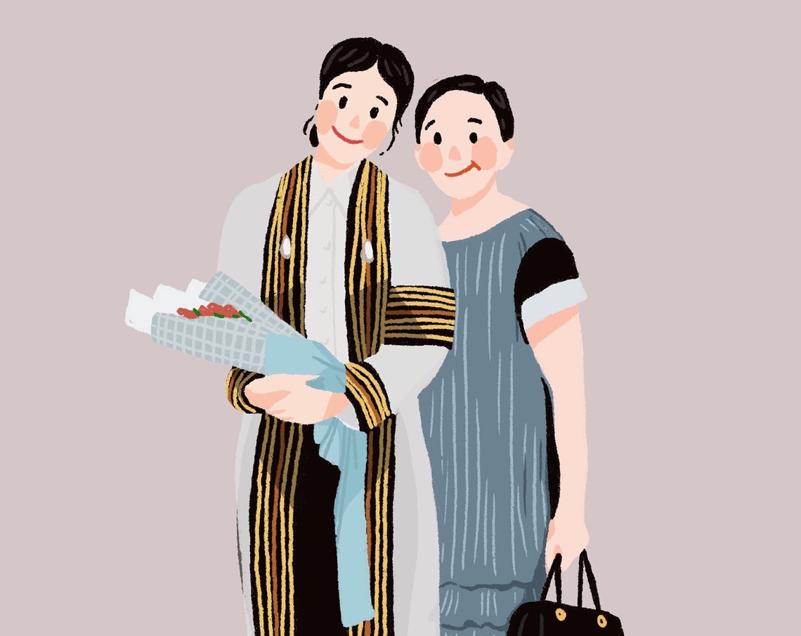 Personal Portrait Custom Illustration Drawing Painting Line Art Personalized Gift Commission Artwork Custom Couple Illustration