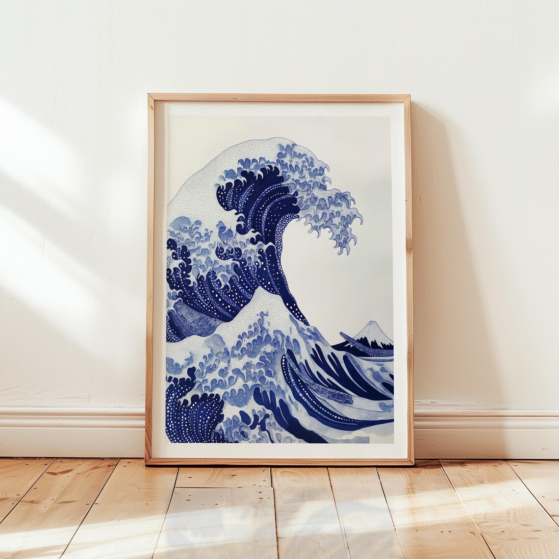 The Great Wave Off Kanagawa Hokusai Japanese Woodblock Vintage Art Poster