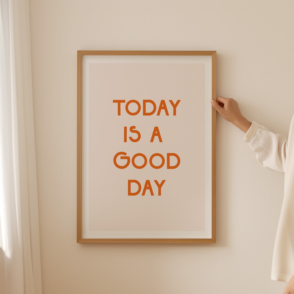 Today Is A Good Day Minimalist Art Print - Image 3