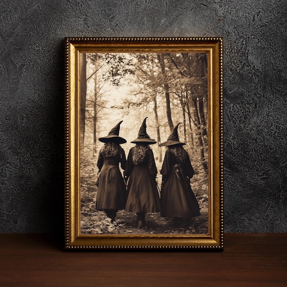 The Coven Dark Academia Printgothic Printsold Photo Style Artoccult Posternostalgic Fantasy Printwitchy Poster Printwitches Circle