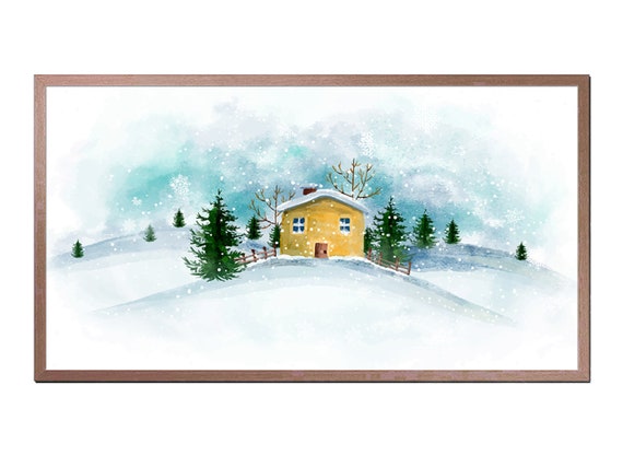 Frame Tv Art Winter Cute Winter Landscape Frame Tv Art Art For Frame Tv Winter Art Instant