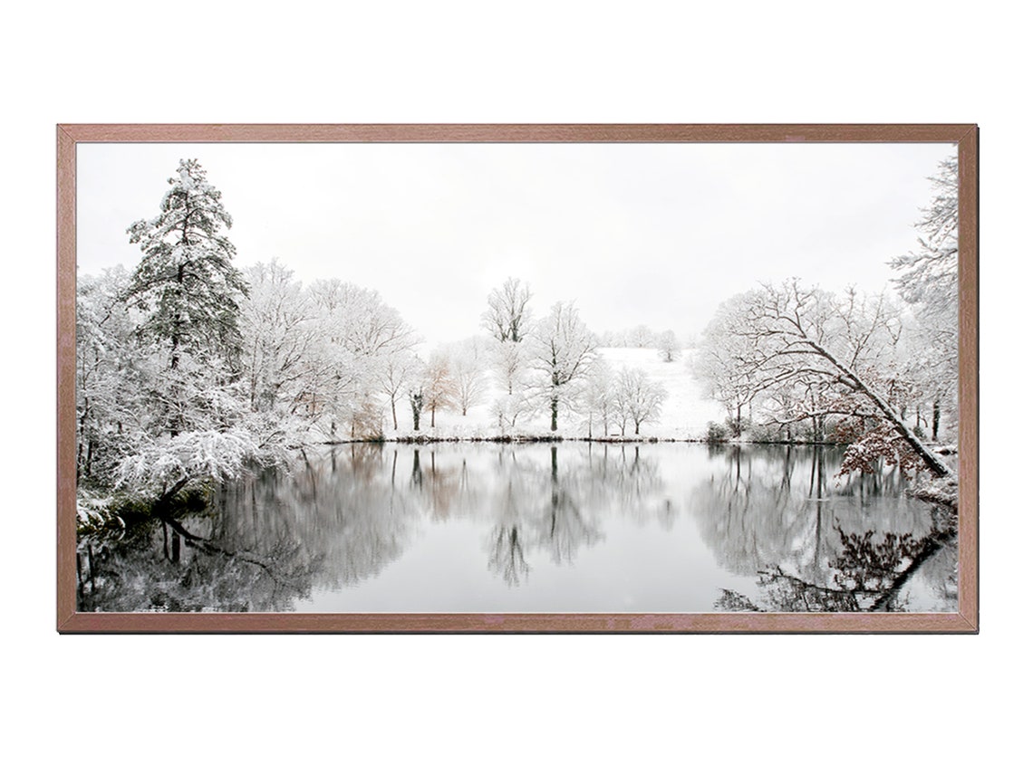 Winter Art, Snowy Trees Landscape