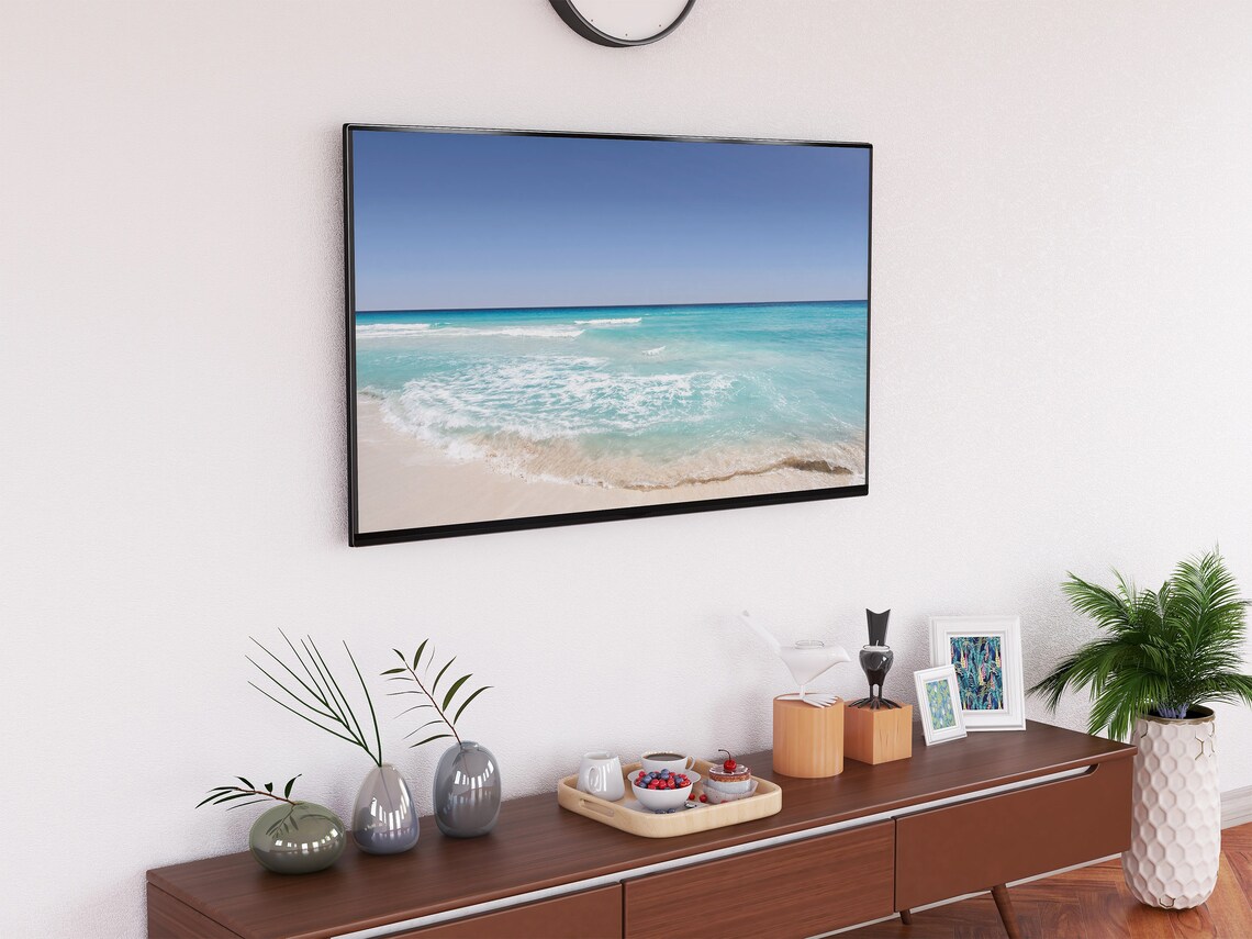 Ocean Beach Landscape Art Print, Coastal Decor - Image 2
