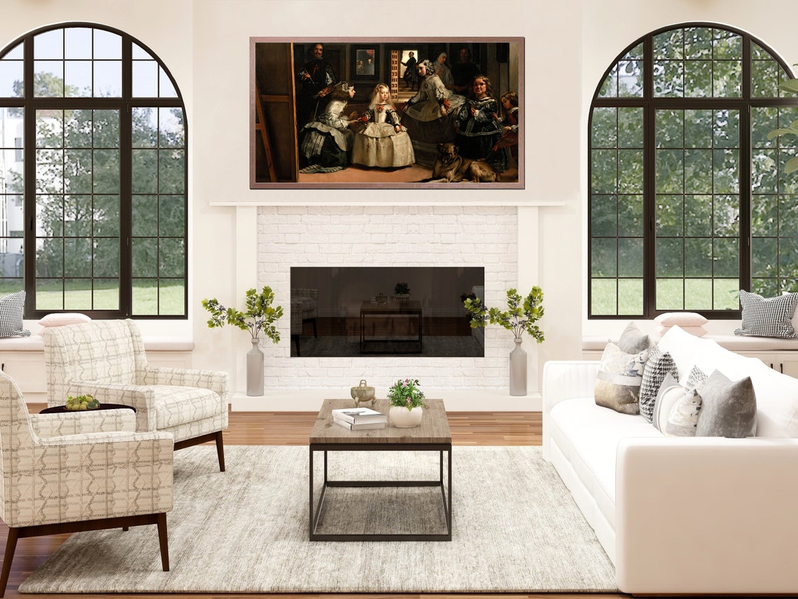 Frame Tv Art File The Maids Of Honour By Diego Velzquez Frame Tv Art Vintage Oil Painting Art For Frame Tv Instant - Image 3