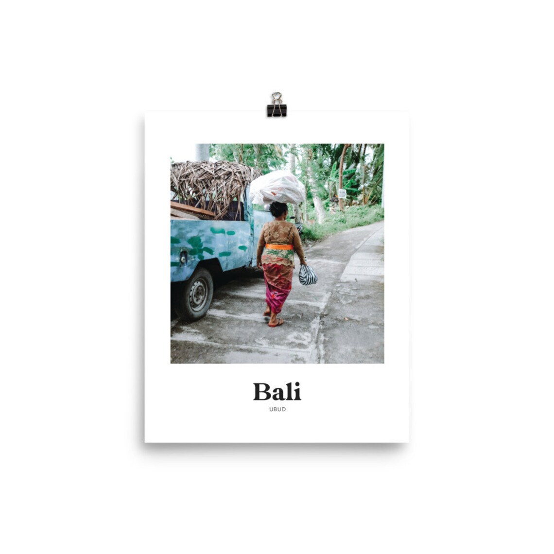Bali Ubud Balinese Woman Traditional Street Photography Travel Poster - Image 3