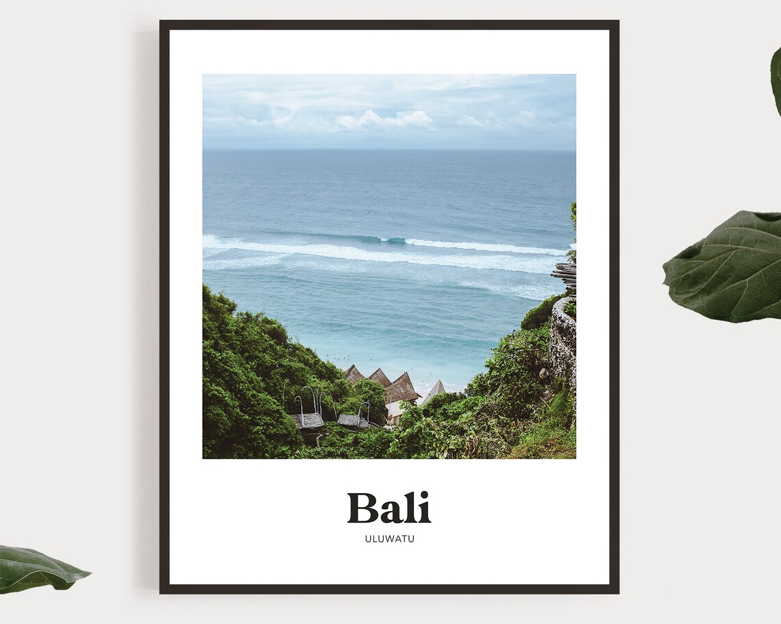 Bali Uluwatu Ocean Cliff Surf View Coastal Photography Travel Poster