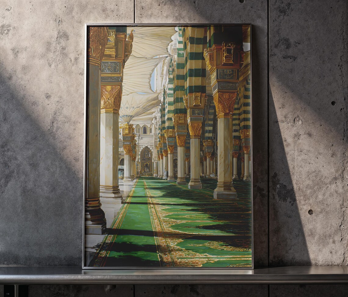 Al Masjid An Nabawi, Islamic Architecture Art Print