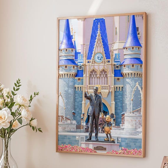Magic Kingdom Partners Statue Wall Art Print