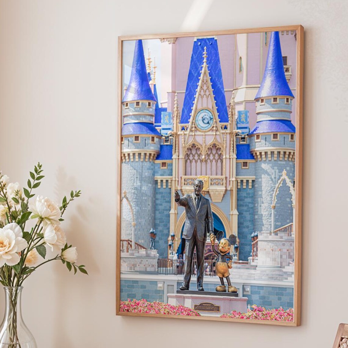 Magic Kingdom Partners Statue Wall Art Print