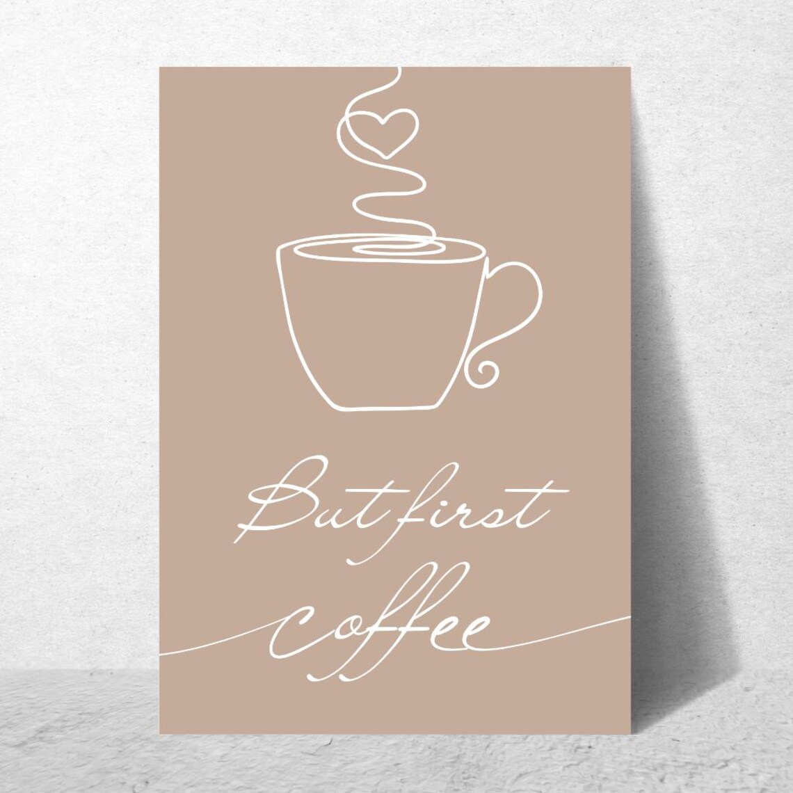 But First Coffee Quote, Motivational Wall Art - Image 4