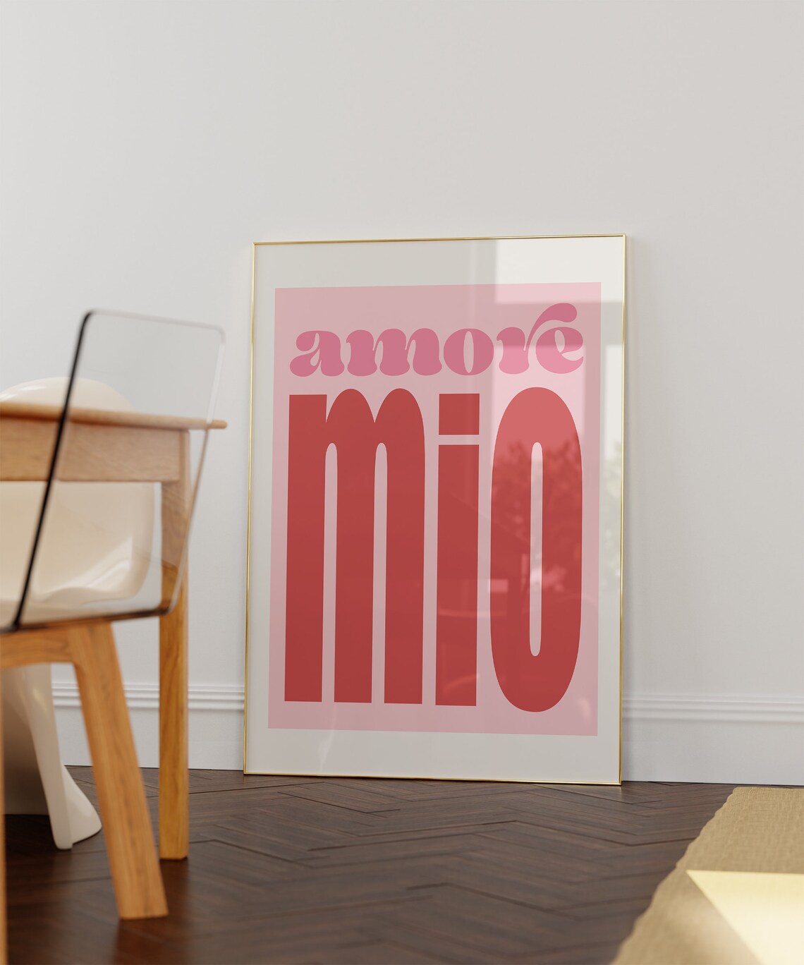 Amore Mio Italian Quote Retro Poster Print - Image 2