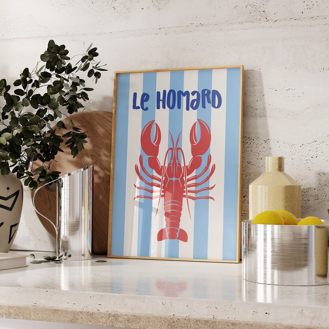 Lobster Print, Vintage Kitchen Wall Art Poster - Image 4