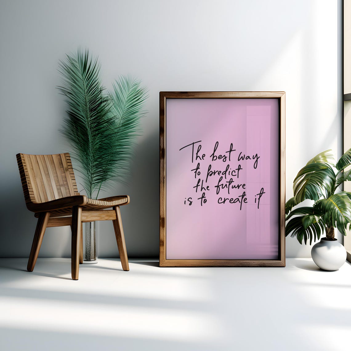 The Best Way To Predict The Future Is To Create It Quote Poster