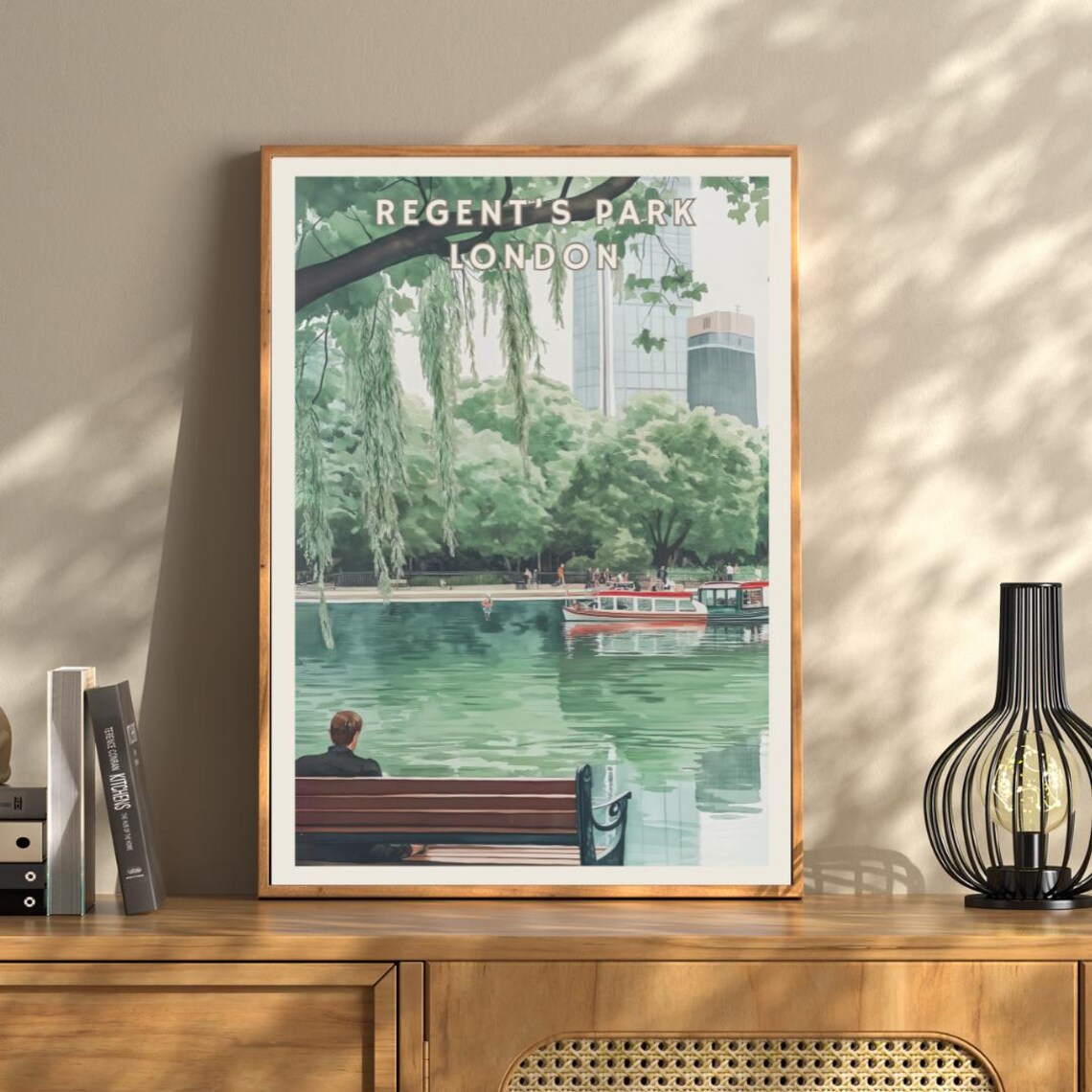 Regents Park London, Vintage Cityscape Art Print - Image 3