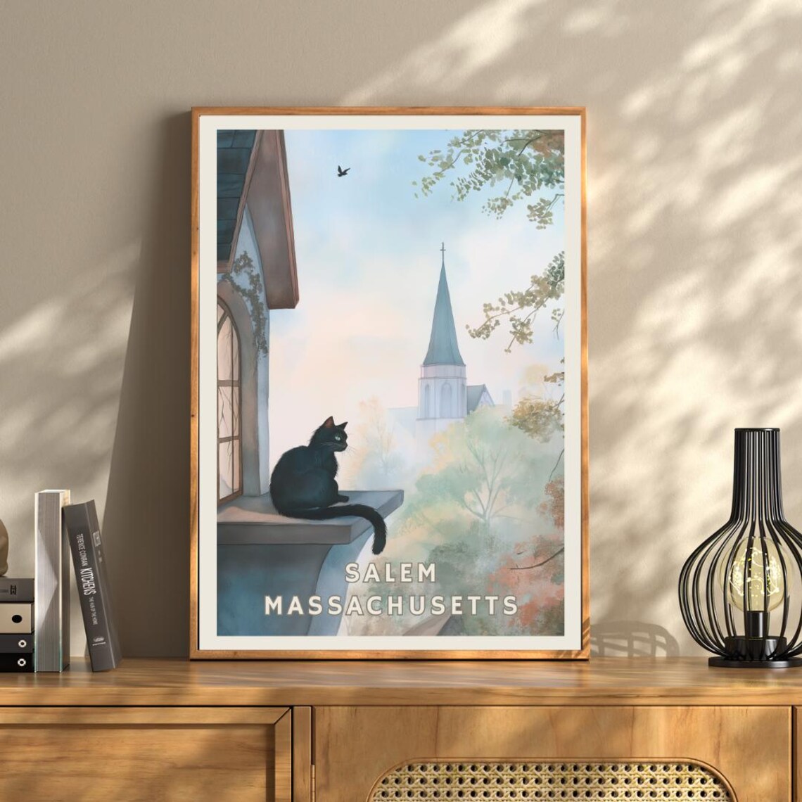 Salem Massachusetts, Witch City Gothic Autumn Poster - Image 3