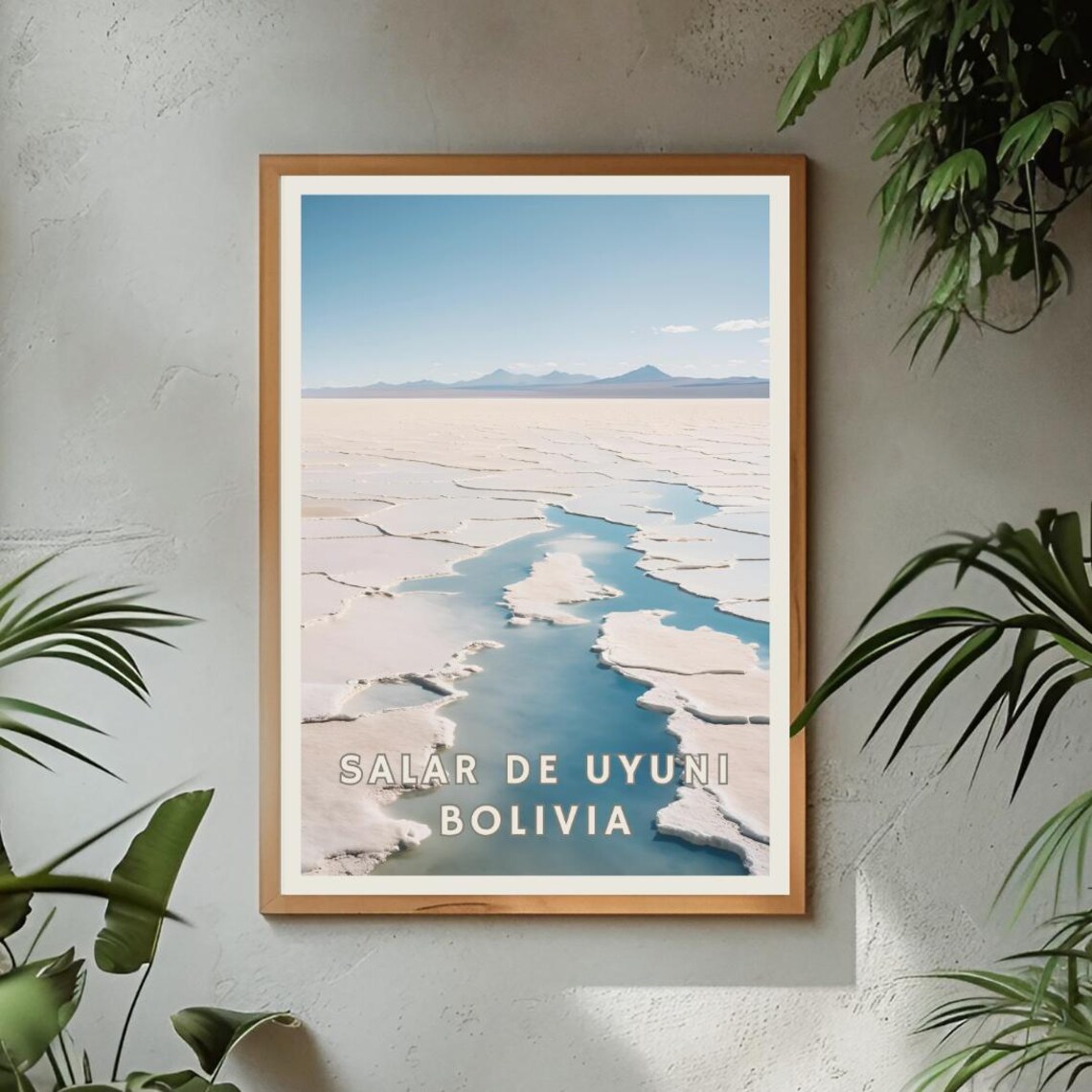 Salar De Uyuni Bolivia Poster Bolivia Art Print Salt Flats Landscape South America Wall Art Travel Print Salar De Uyuni Office Art Decor - Image 3