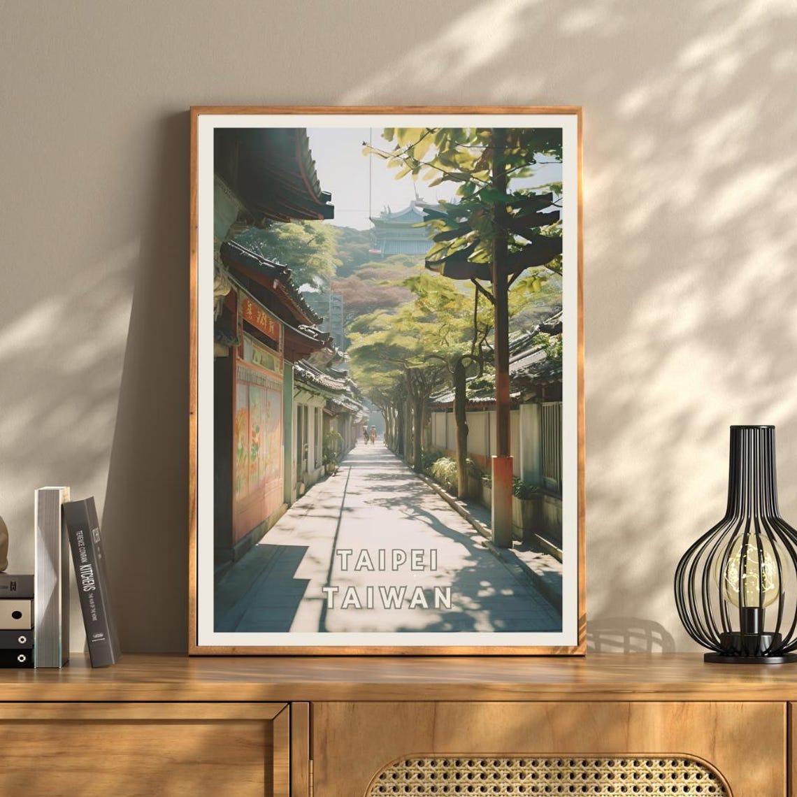 Taipei Taiwan Poster East Asia Taiwan Travel Print Taiwanese Decor Taiwan City Skyline Wall Art Asian Urban Decor For Home Or Office - Image 3