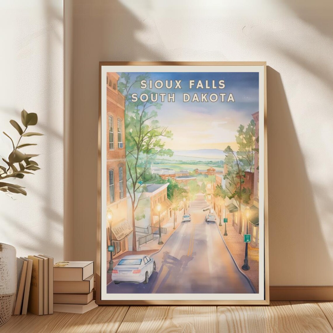 Sioux Falls South Dakota, Historic Downtown Travel Poster - Image 2