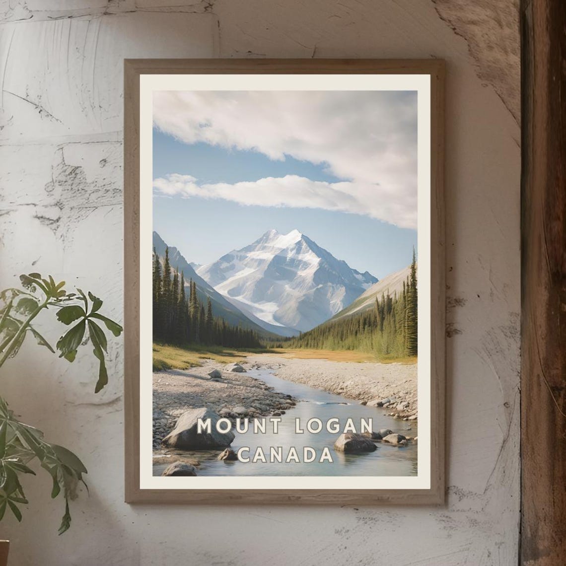 Mount Logan Canada Poster Yukon Mountain Range Wall Art Canadian Wilderness Print Mountaineering Adventure Decor Nature Landscape - Image 2